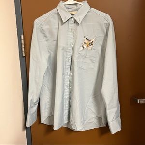 Cat T shirt along Sleeve